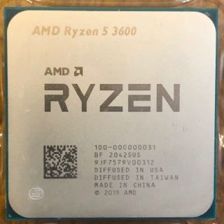 AMD Ryzen 5 3600 動作品 リテールクーラー無しの通販 by nyanyanya's