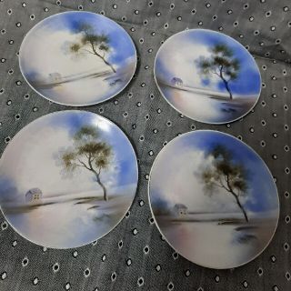 Noritake - 【アンティーク】オールドノリタケ ハンドペイント 風景画