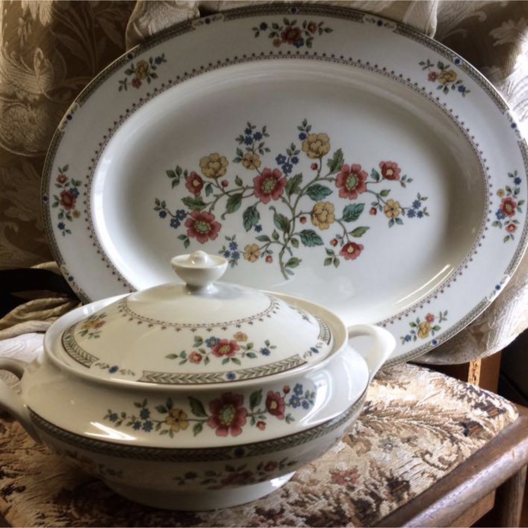 英国製RoyalDoulton KingsWood 時を纏うシノワズリディナー皿