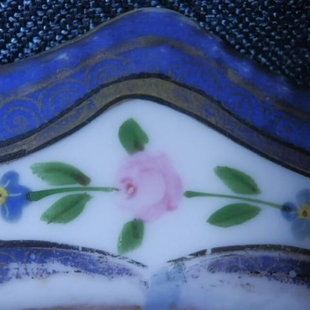 オールドノリタケ 皿 湖水風景 夕暮れ時 21x25x7 cm 1910年の通販