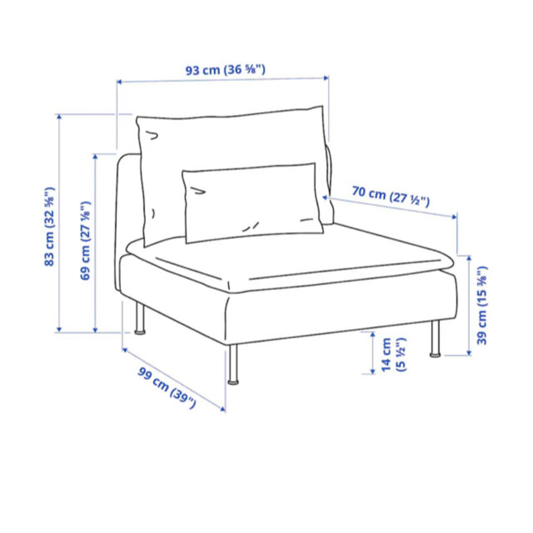 IKEA - SÖDERHAMN ソーデルハムン 廃盤 カバー 1人掛け×3個