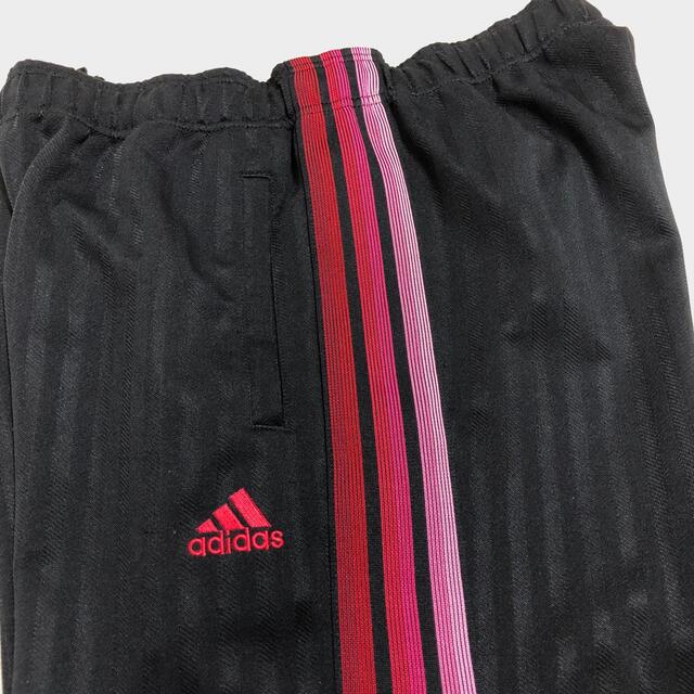 adidas - アディダス 3本ラインジャージパンツ下 刺繍ロゴ メンズL