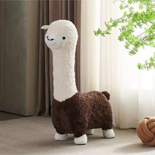 アルパカのスツール アニマル 動物 座れるぬいぐるみ キッズルーム の