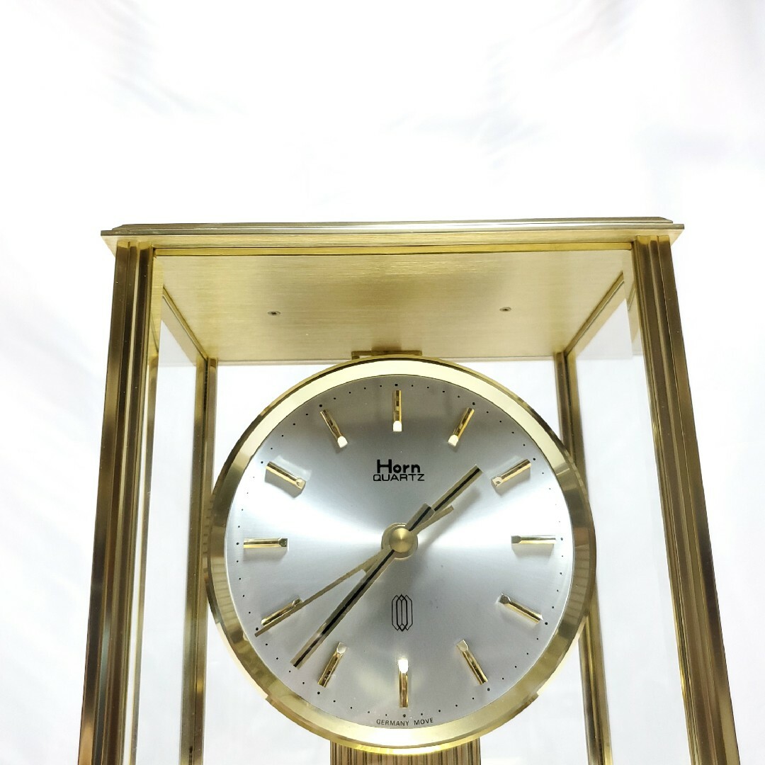 Horn Quartz GERMANY MOVE 置時計 金色 ゴールド お洒落の通販 by 大人
