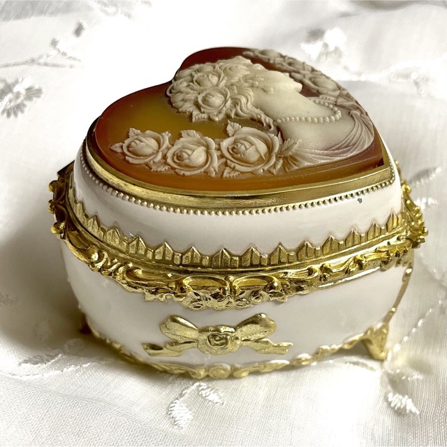 ◇ヴィンテージオルゴール ジュエリーボックス カメオ 世界に一つだけ