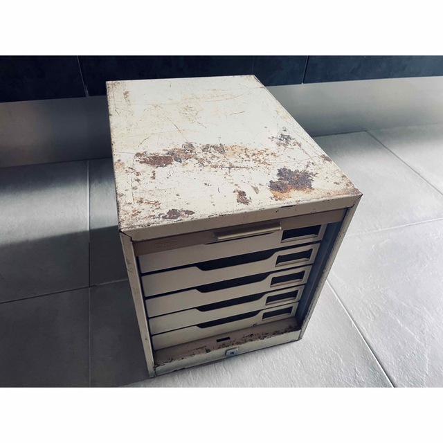 インダストリアル スチール レターケース ビンテージ 収納ケース