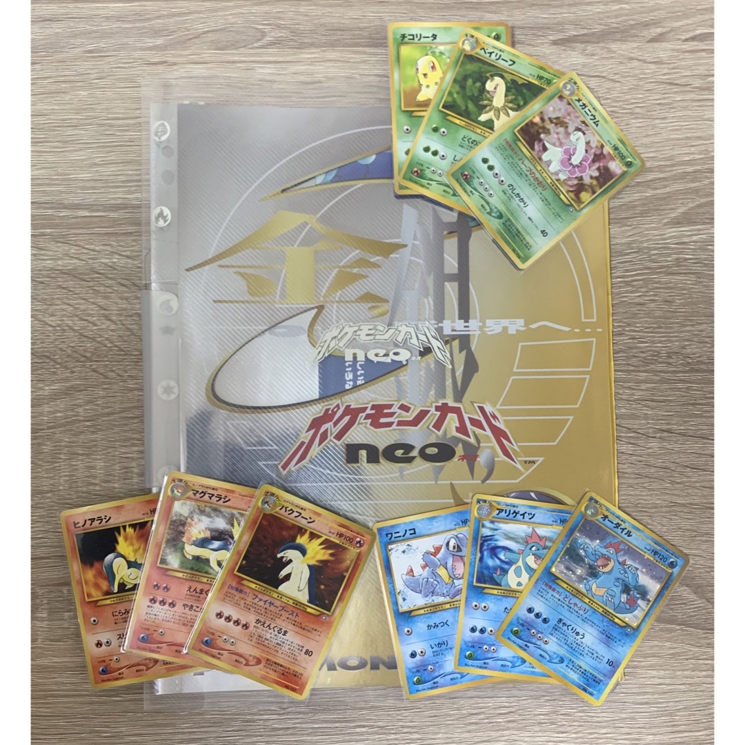 Neoカードファイル 御三家9枚+ファイルセット ポケモン Neoカード