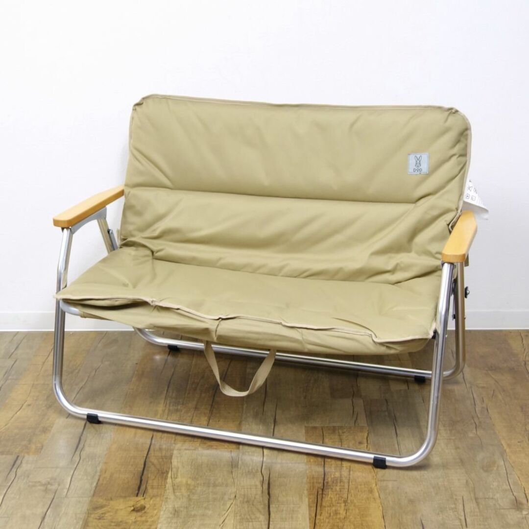 美品 DOD GOOD RACK SOFA グッドラックソファ CS2-500-TN タン 2人掛け