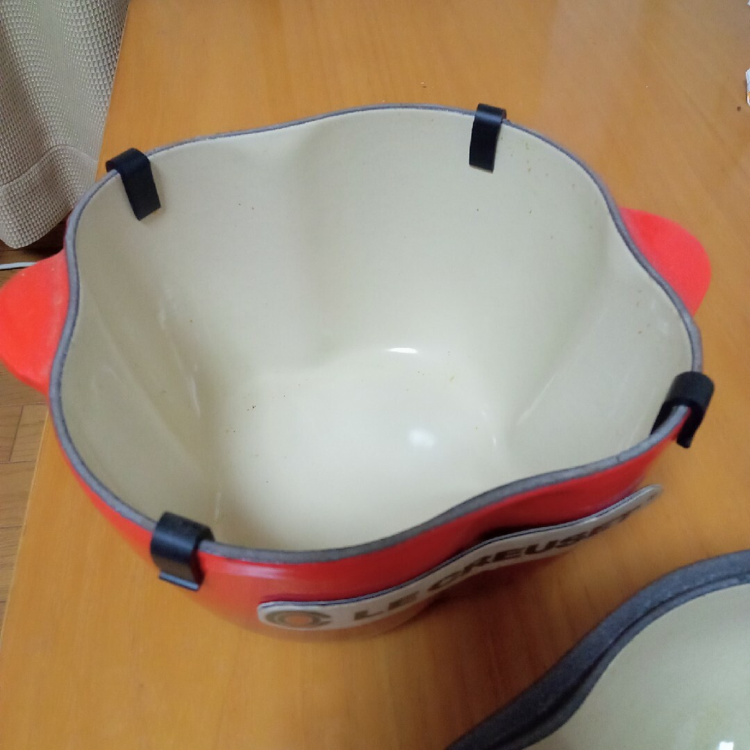 LE CREUSET - ル・クルーゼ レッド ピーマン ココット 鍋の通販 by