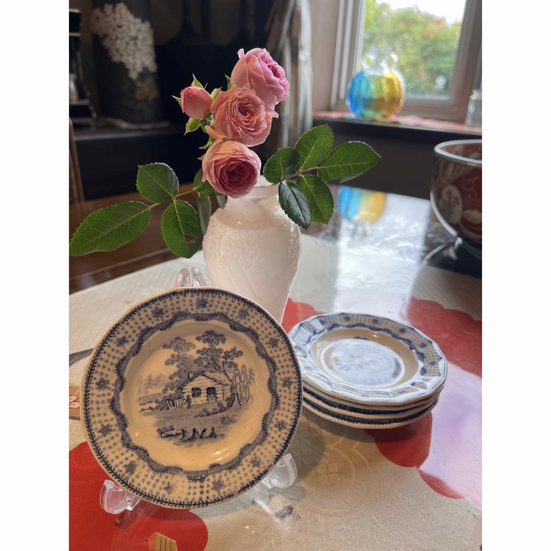 A737 西洋アンティーク オランダ デルフト 豆皿 手塩皿 5枚の通販 by