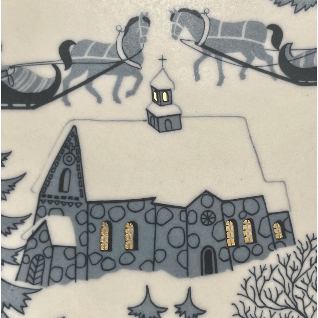 ARABIA - ARABIA ウオシッキネン 1978年クリスマスプレート(イヤー