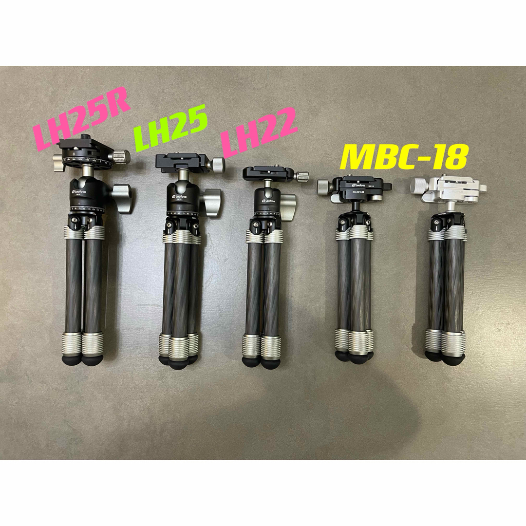 Leofoto MT-02Pro三脚+MBC-18ブラック雲台セットカーボンミニの通販 by