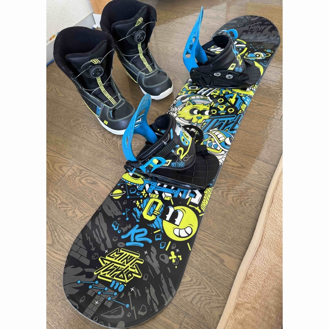 K2 Mini Turbo スノーボードとブーツセット120 3点セット K2 ケーツー