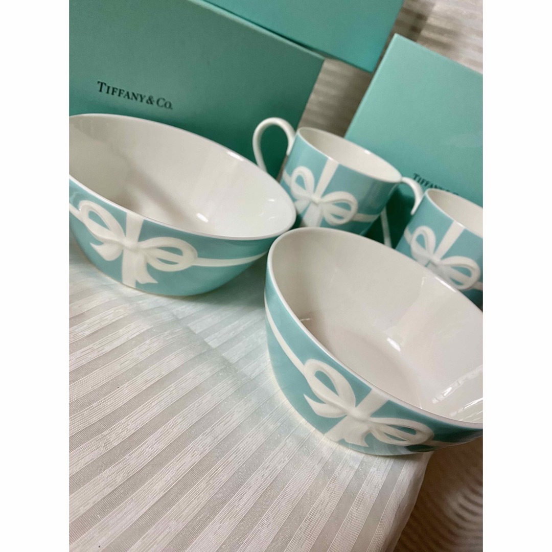 Tiffany & Co. - 新品 Tiffany& Co.ペア食器セット ボウル マグカップ