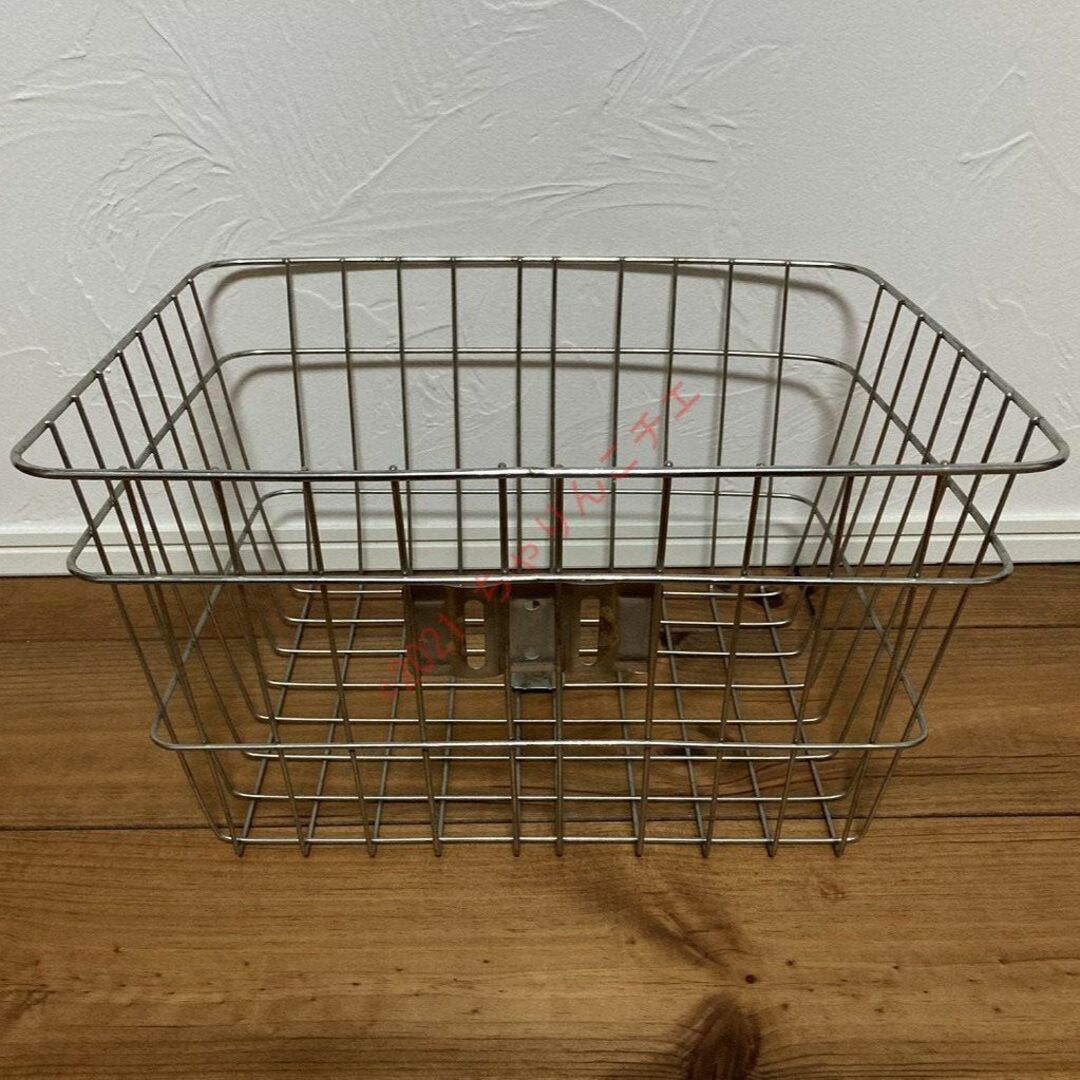 中古良品】 ステンレス 前カゴ かご 籠 自転車 ママチャリの通販 by