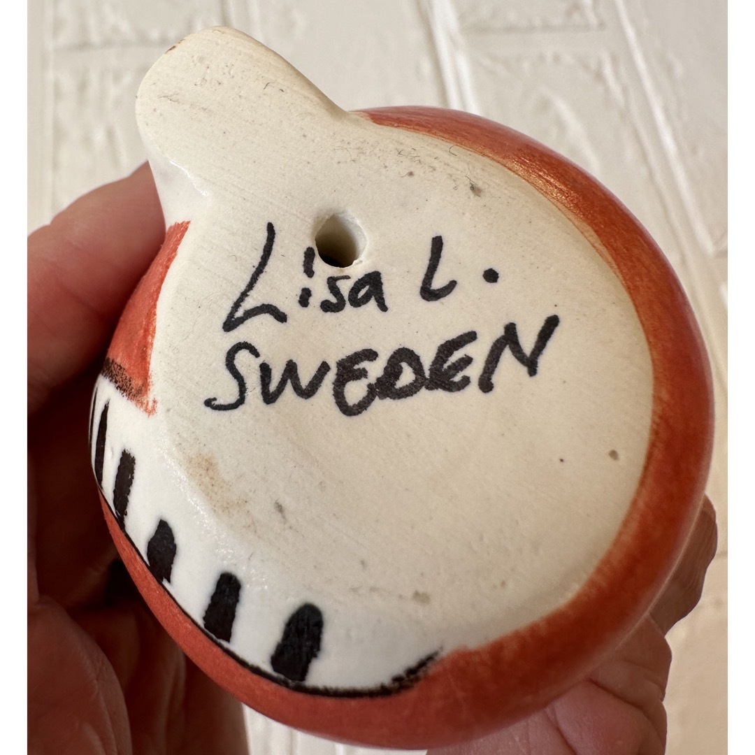 Lisa Larson - レア！ リサ ラーソン スウェーデンのまねくねこ 赤