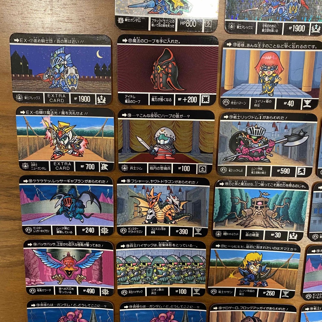 SD Gundam（BANDAI） - SDガンダム外伝 ミニカードダス56枚 90年代