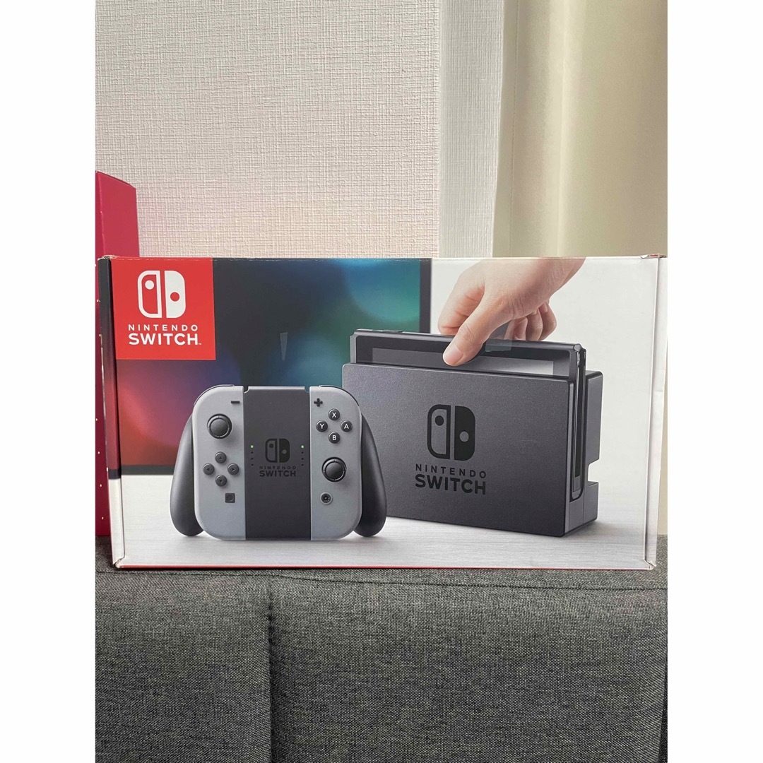 Nintendo Switch 本体 グレー 付属品全て有り - 任天堂Switch(グレー