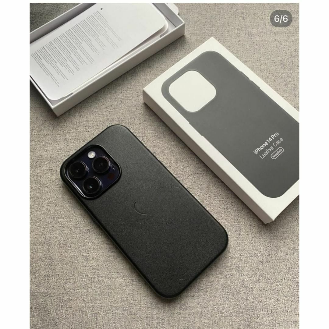 新品】純正互換品 iPhone 13 proレザーケース ミッドナイトの通販 by