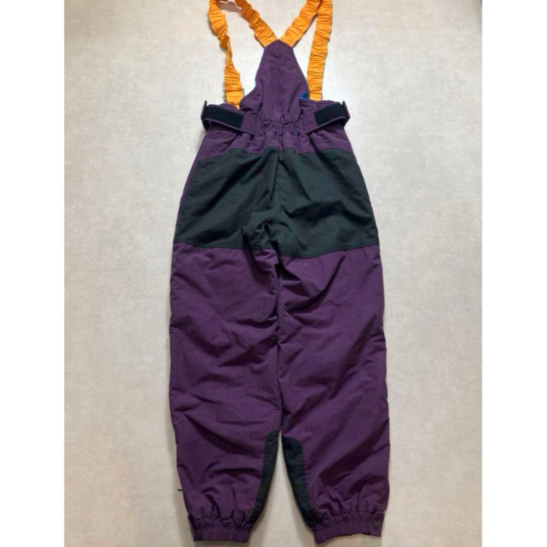 ellesse - 古着 90s ビンテージ スキーウェア レトロ M 紫 ビブパンツ