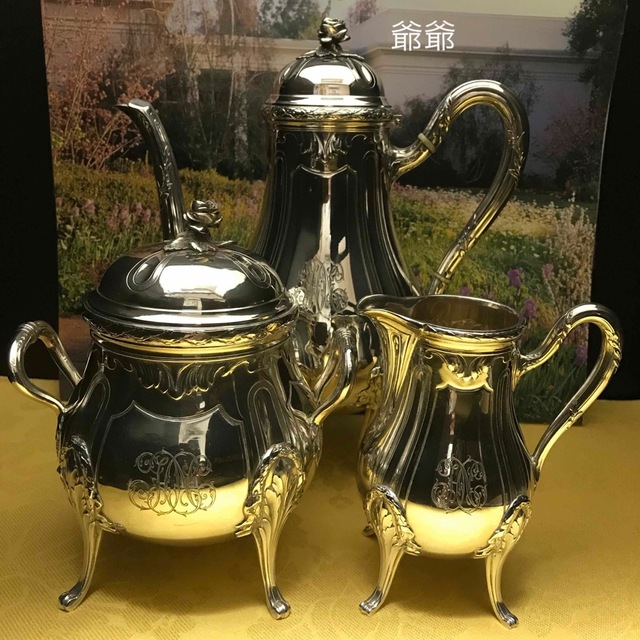 MEISSEN - ピュイフォルカ／純銀 スターリングシルバー ／ポット等3点