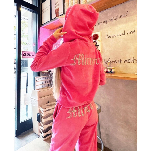 mirror9 - セットアップ ベロア ショッキングピンク 上下の通販 by