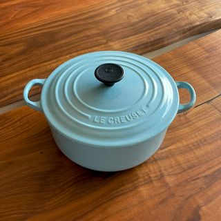 LE CREUSET - サテンブルー ル・クルーゼ ココット ロンド 20 廃盤色の