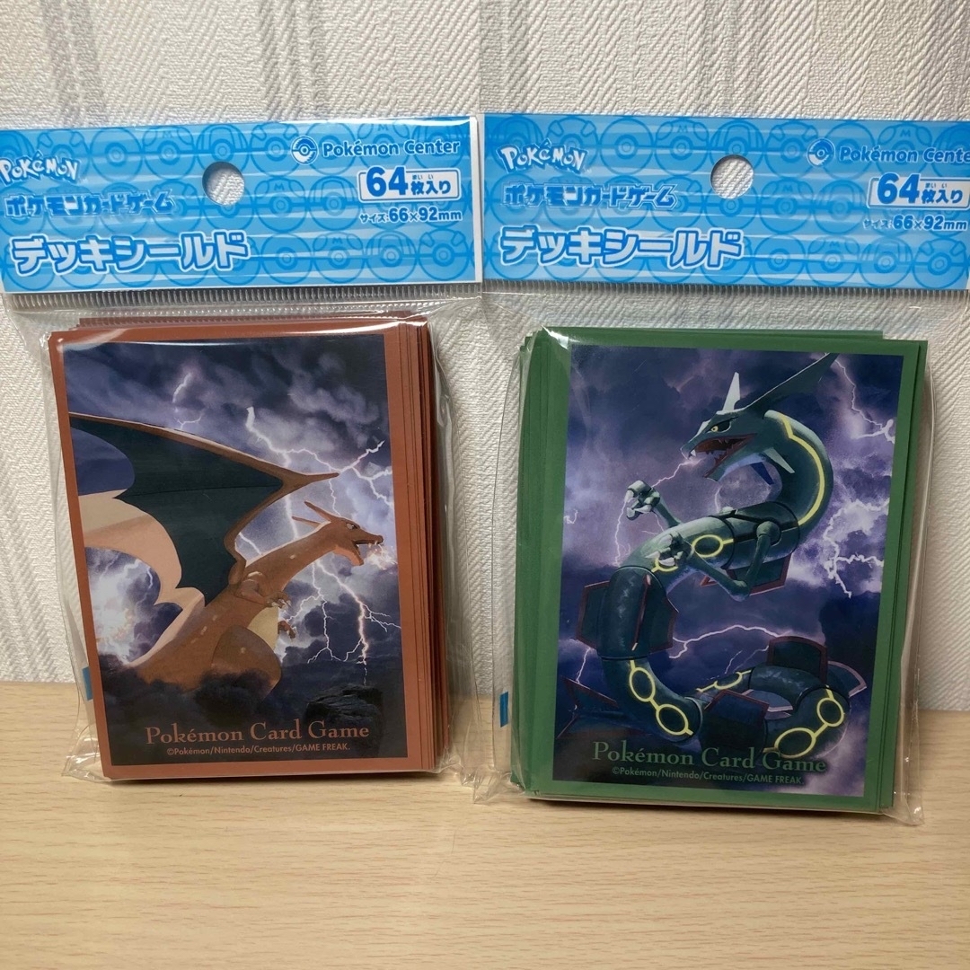 ポケモン - ポケモンカード スリーブ リザードン レックウザ 64枚 2個