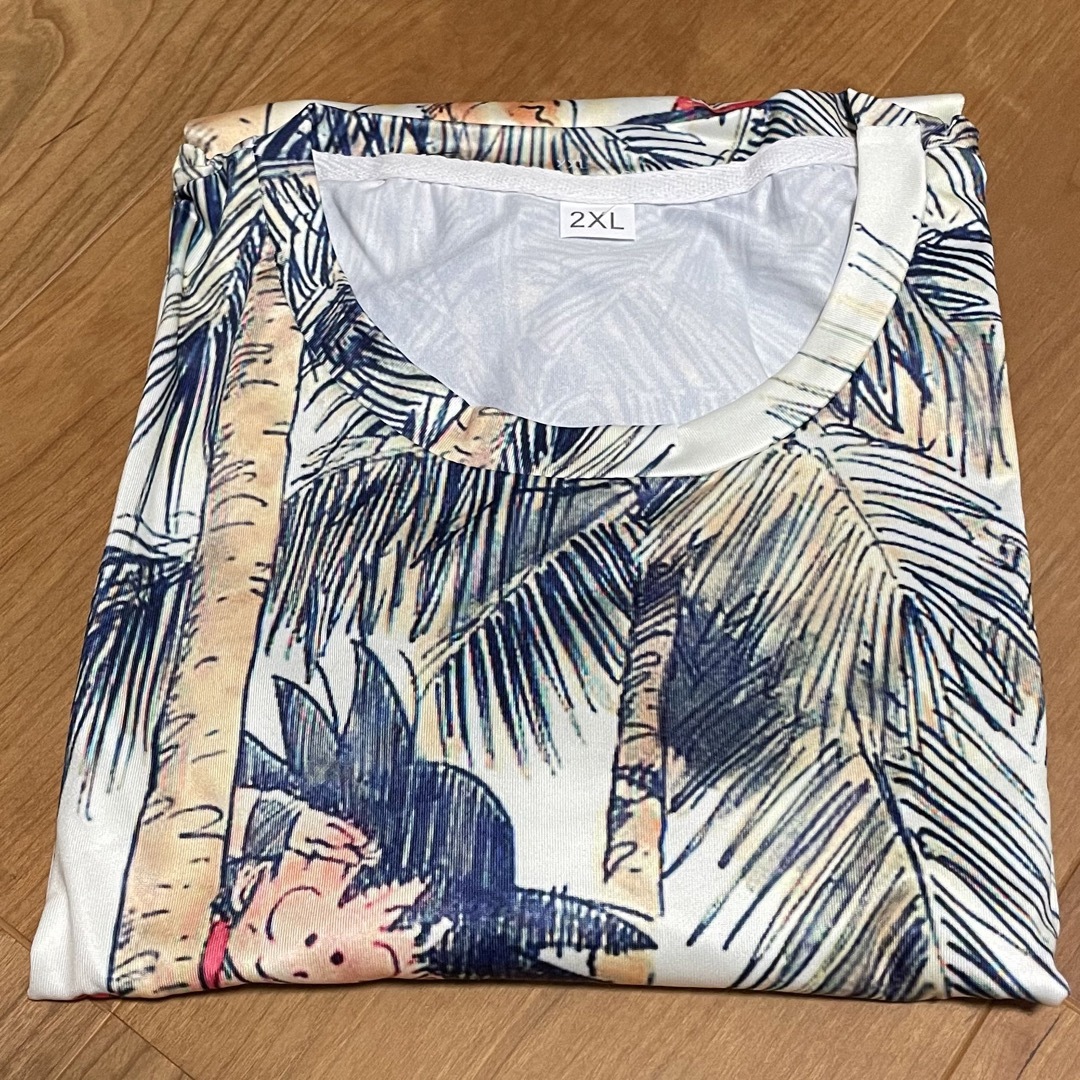 ドラゴンボール Tシャツ 半袖 ラウンドネック 悟空 亀仙人 アロハ