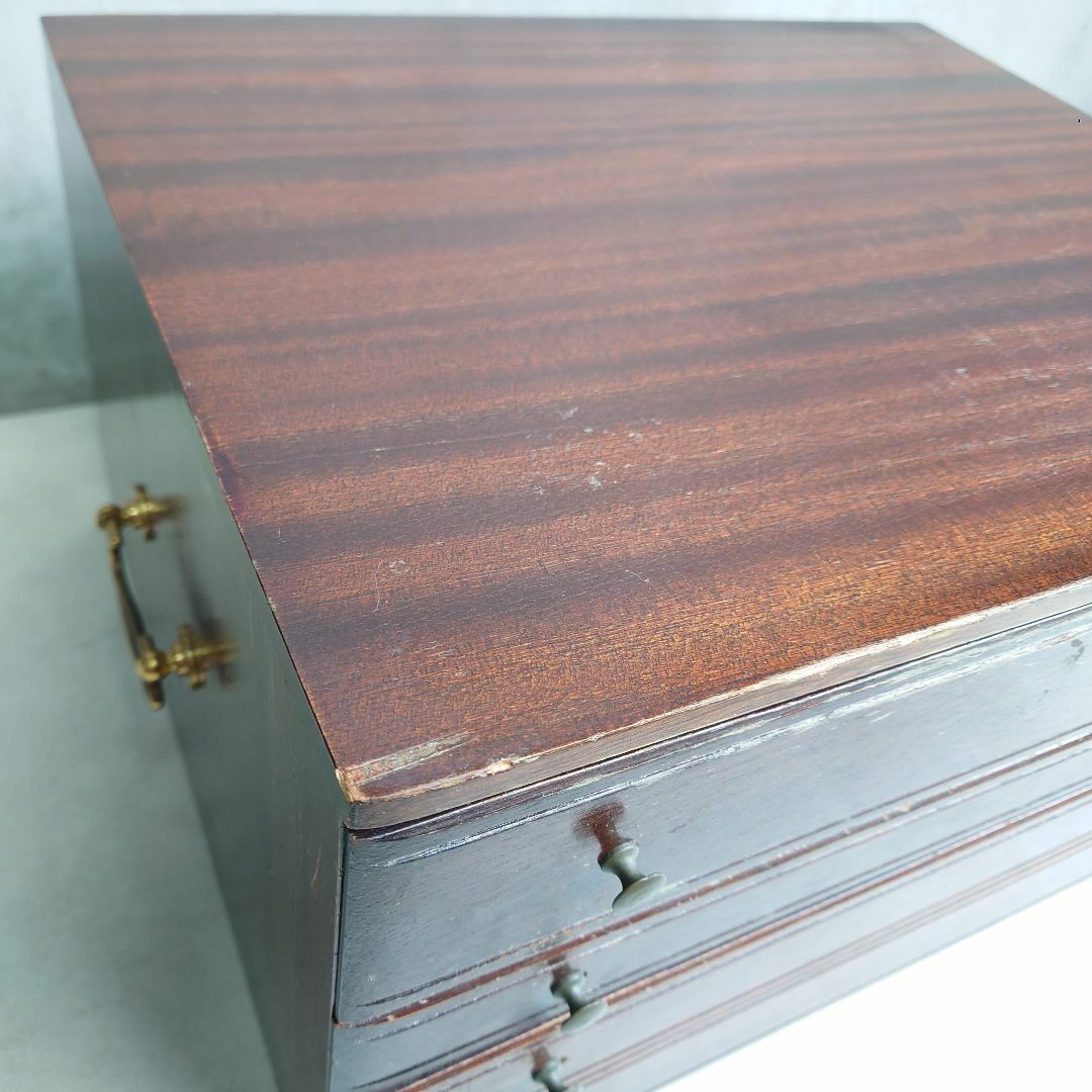 希少 クリストフル 木製 4段収納チェスト ボックス 引き出し 【公式通販】