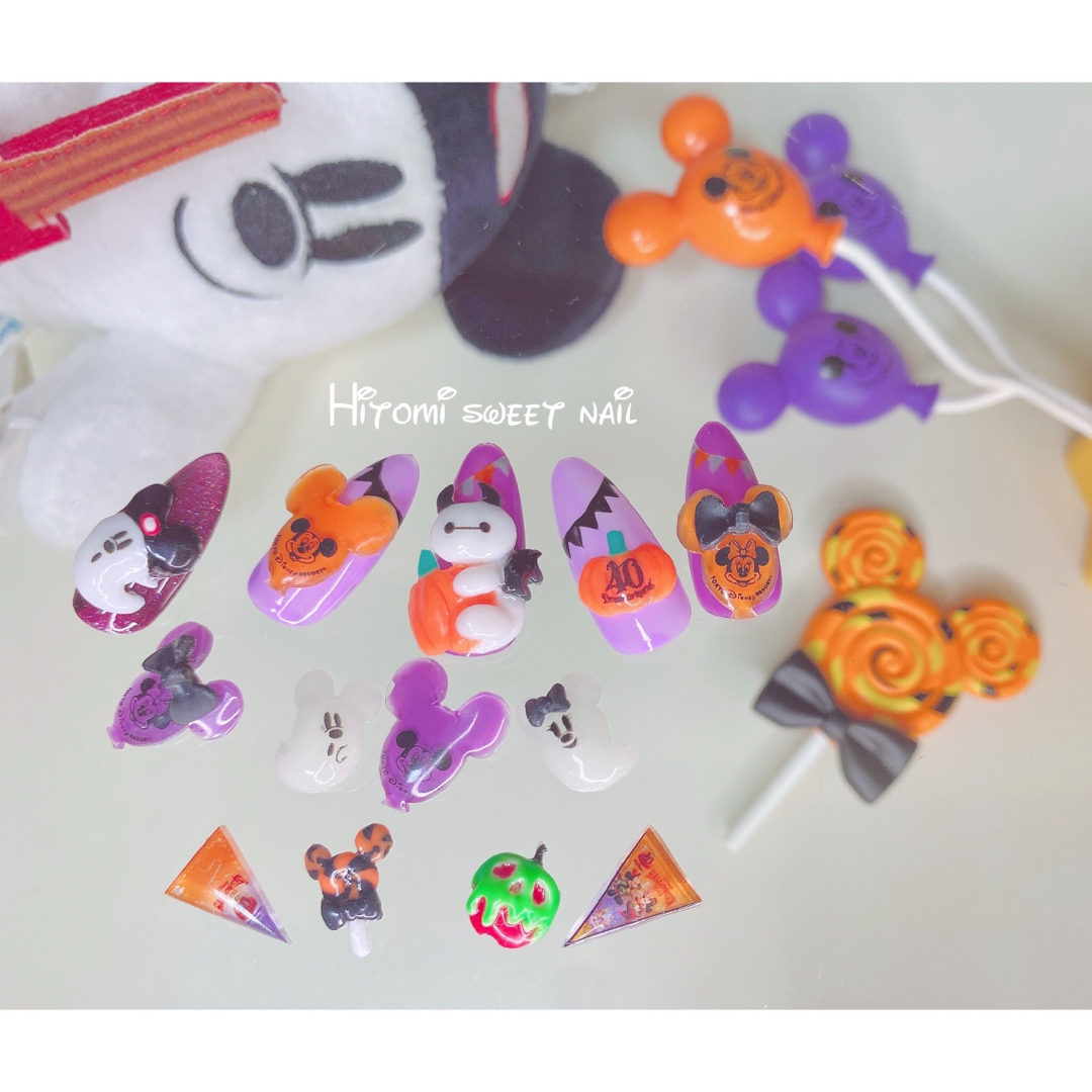 3D ディズニーハロウィンネイルパーツvol.2の通販 by hitomi♡sweet