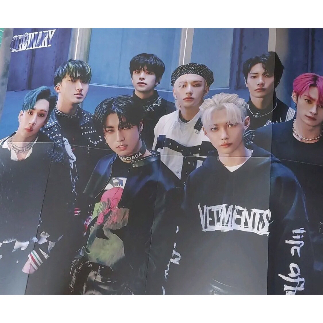 Stray Kids ODDINARY 2形態セット 8人分トレカ、ポスター付の通販 by