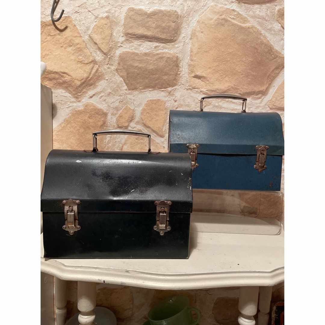 ビンテージランチボックス Blueの通販 by Treasure HUNT｜ラクマ