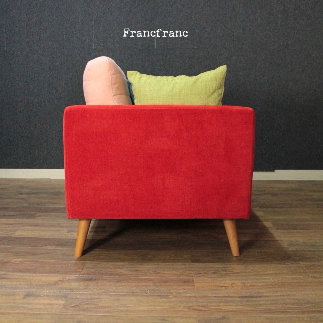 Francfranc - 首都圏送無料〜Francfranc3人掛けソファーピンク＋