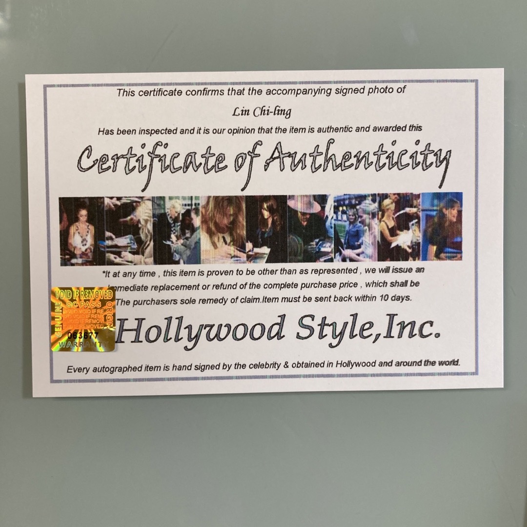 リン・チーリン直筆サイン入り2Lサイズ写真…Lin Chi-ling…20の通販 by