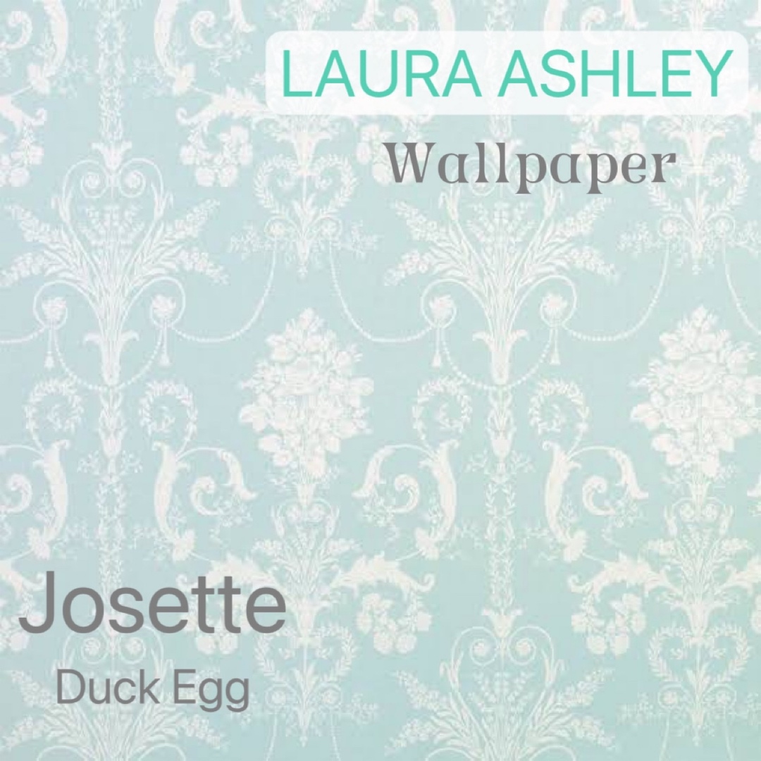 LAURA ASHLEY - ローラアシュレイUK製壁紙 ジョゼッテ ダックエッグ