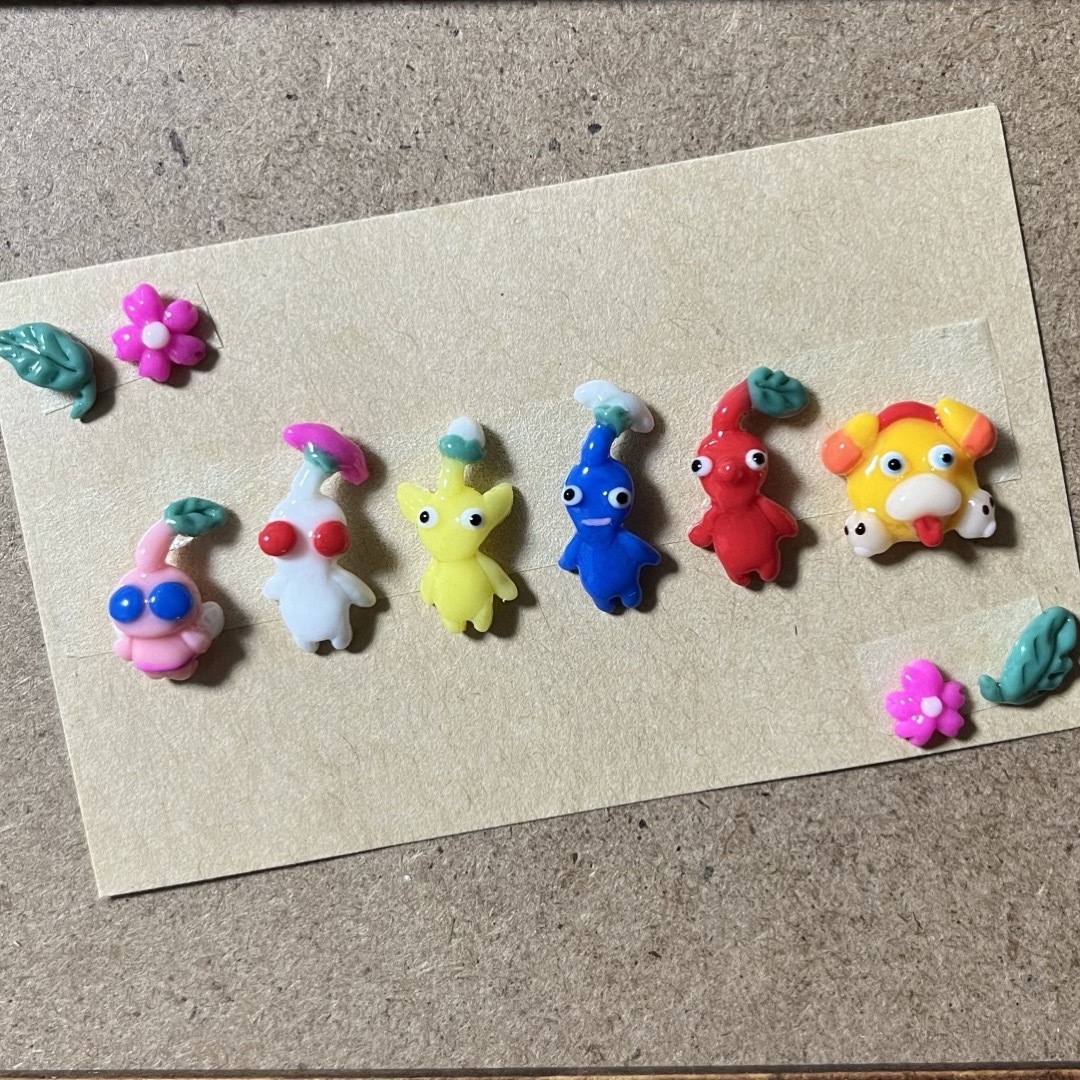 任天堂 - 3dネイルパーツ 確認用【ピクミン オッチン フラワー ゲーム