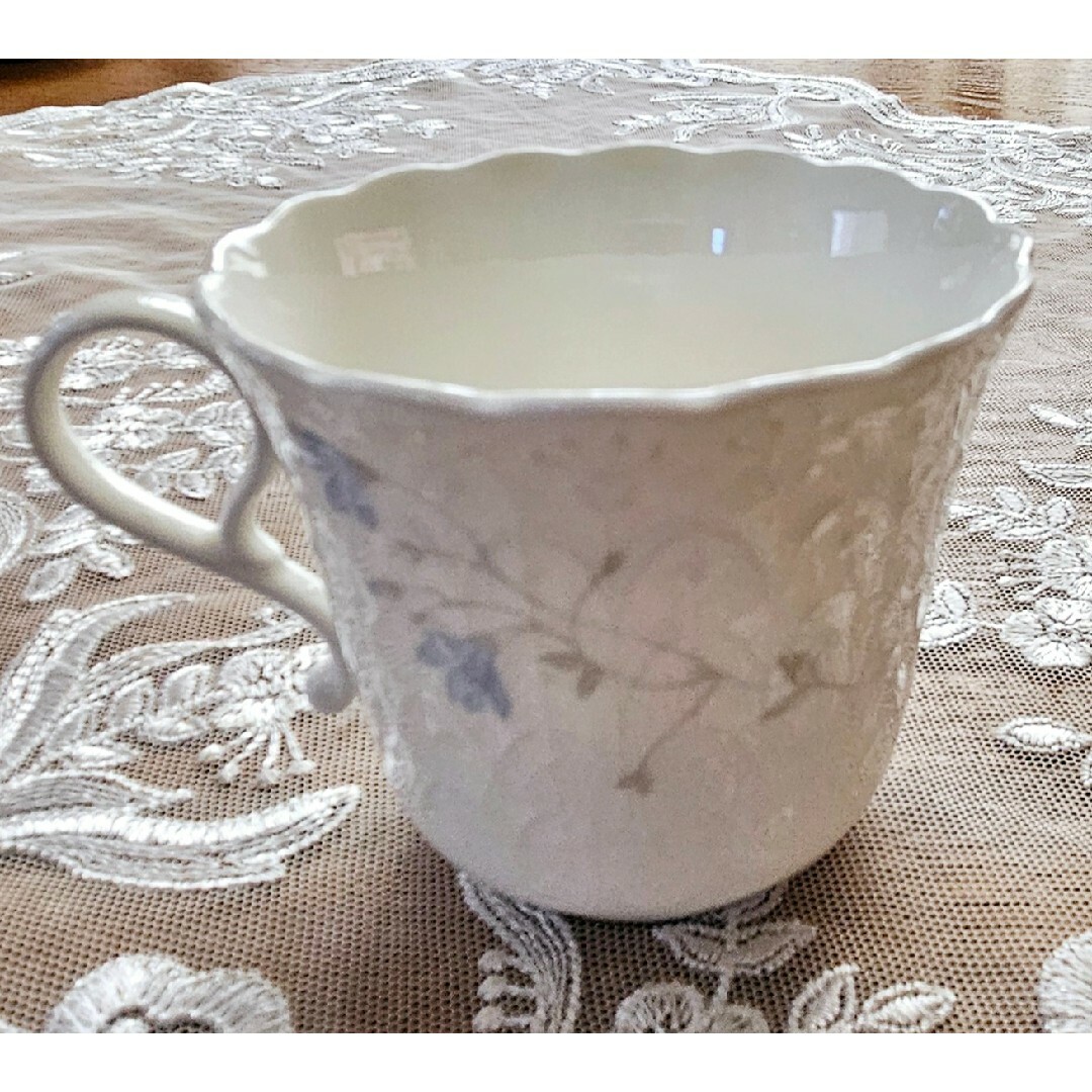 NARUMI - ナルミ シルキーホワイト エイプリルローズ カップ&ソーサー