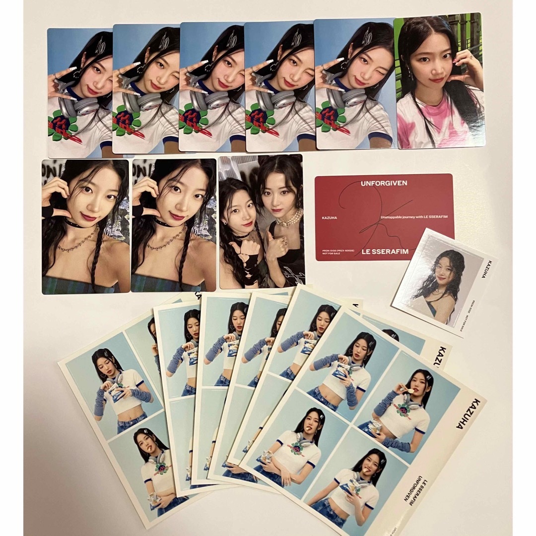 LE SSERAFIM - LESSERAFIM FEARLESS カズハ トレカ おまとめセットの