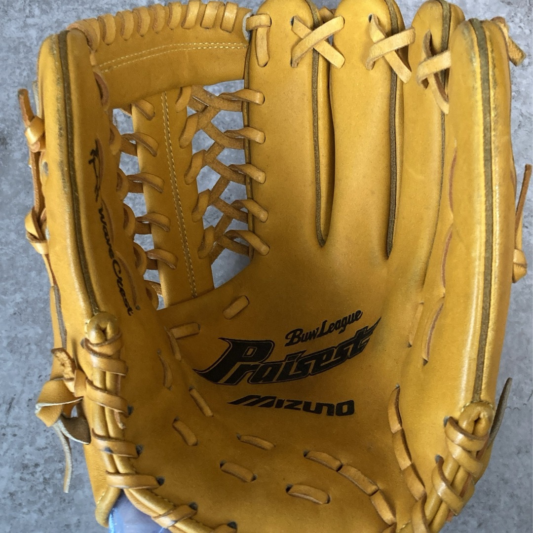 MIZUNO - ミズノ 青ビュー 一般 大人用 硬式 野球 グローブ 状態良好