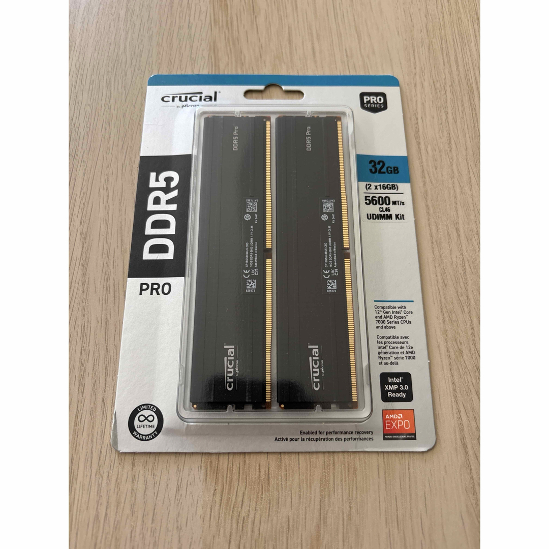crucial - 【新品】Crucial Pro DDR5-5600 16GB×2(32GB) の通販 by