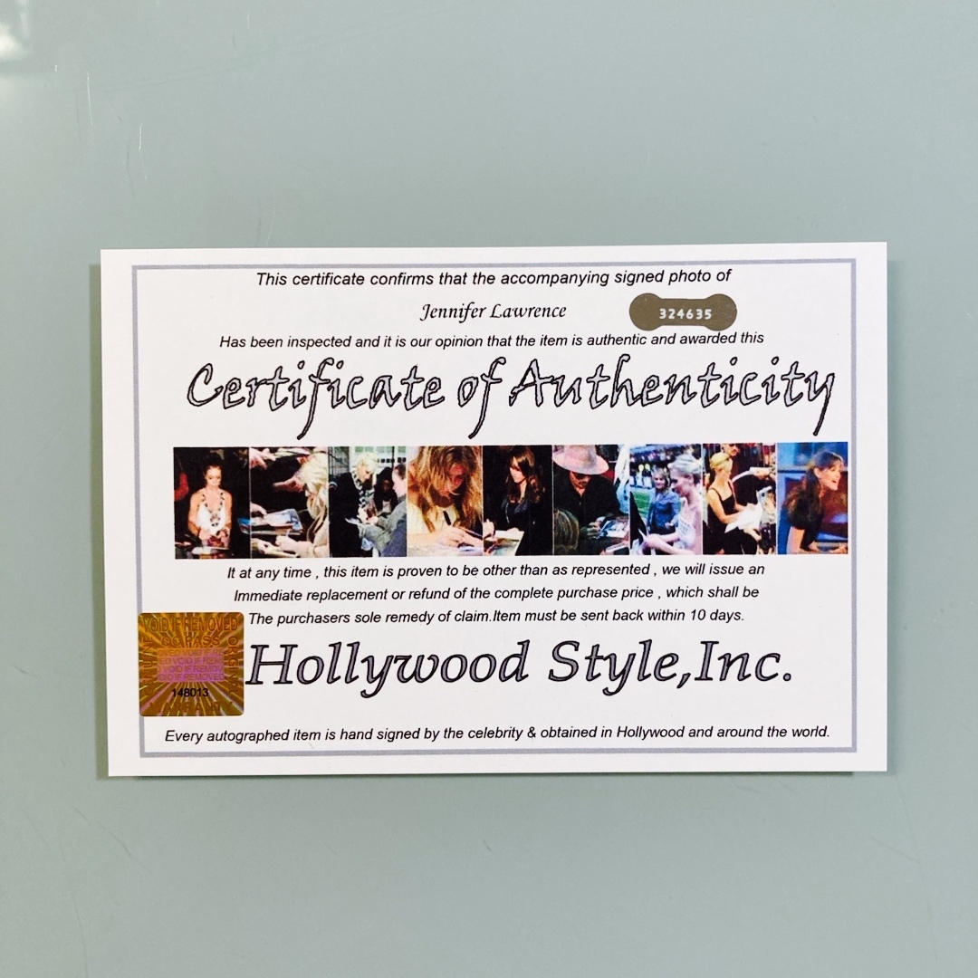 ジェニファー・ローレンス直筆サイン入り超大型写真…レッド・スパロー