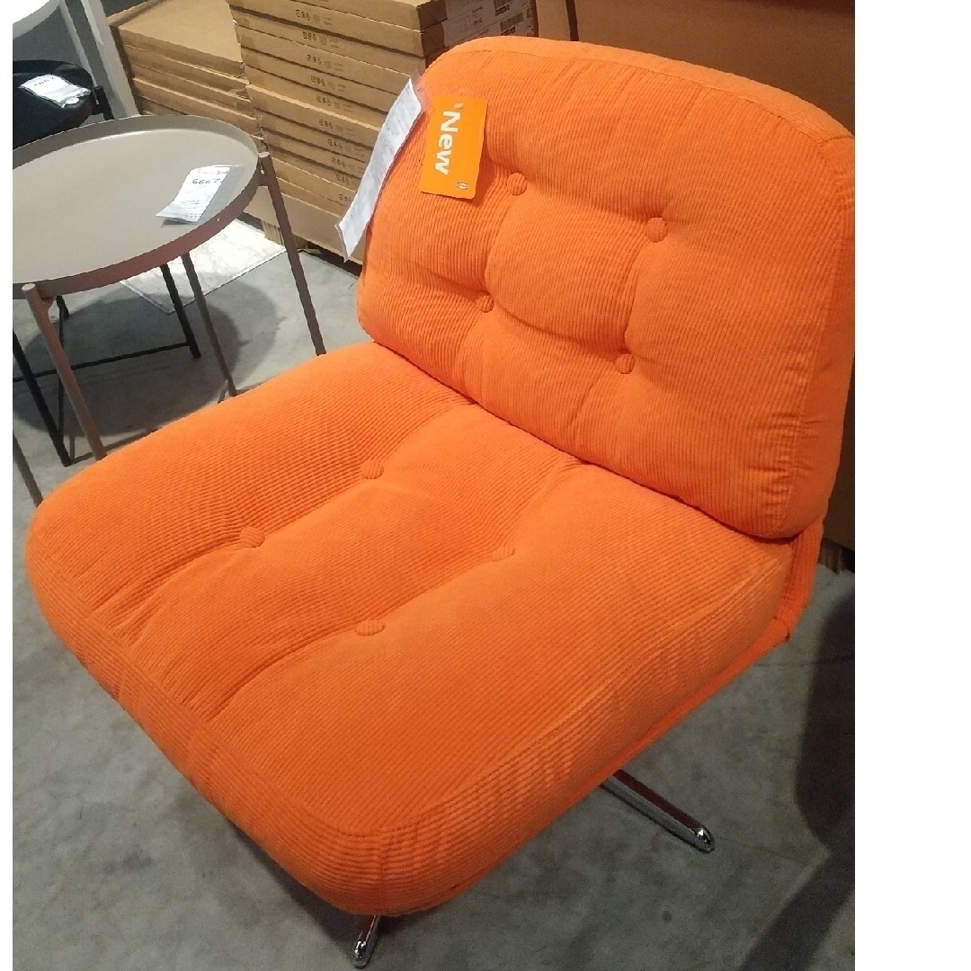 IKEA - 新色オレンジ☆IKEAディヴリンゲ 回転パーソナルチェア 1人掛け