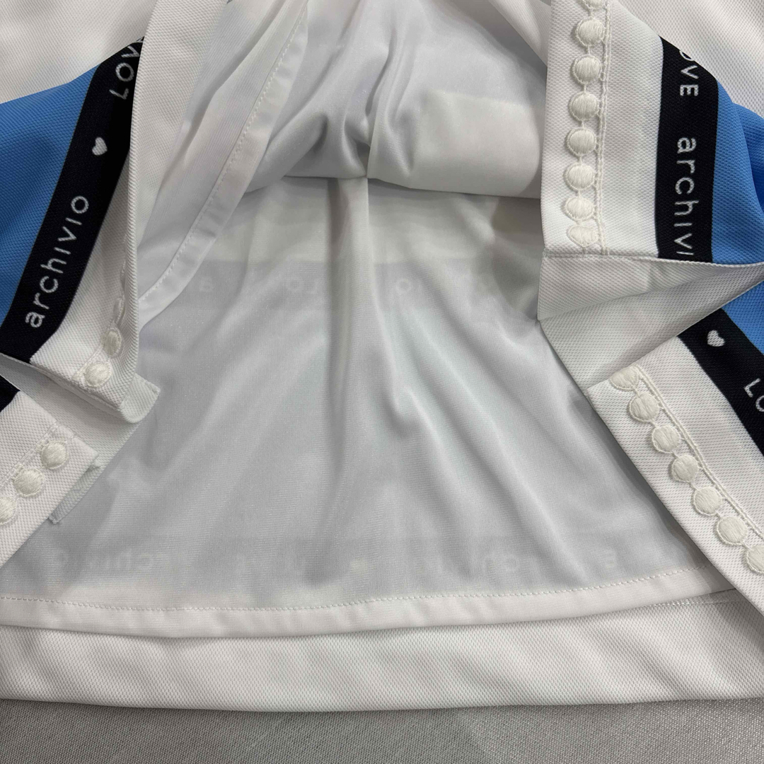 archivio - 38 ARCHIVIO ブルー 吸汗速乾 UVカット パイピングの通販