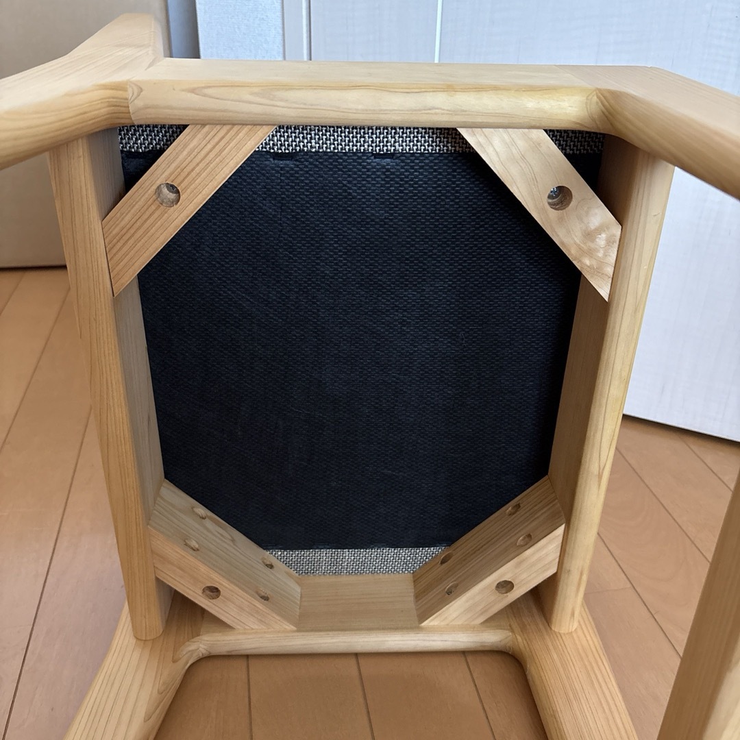 国産ひのき デスクチェア 学習机用椅子 軽量