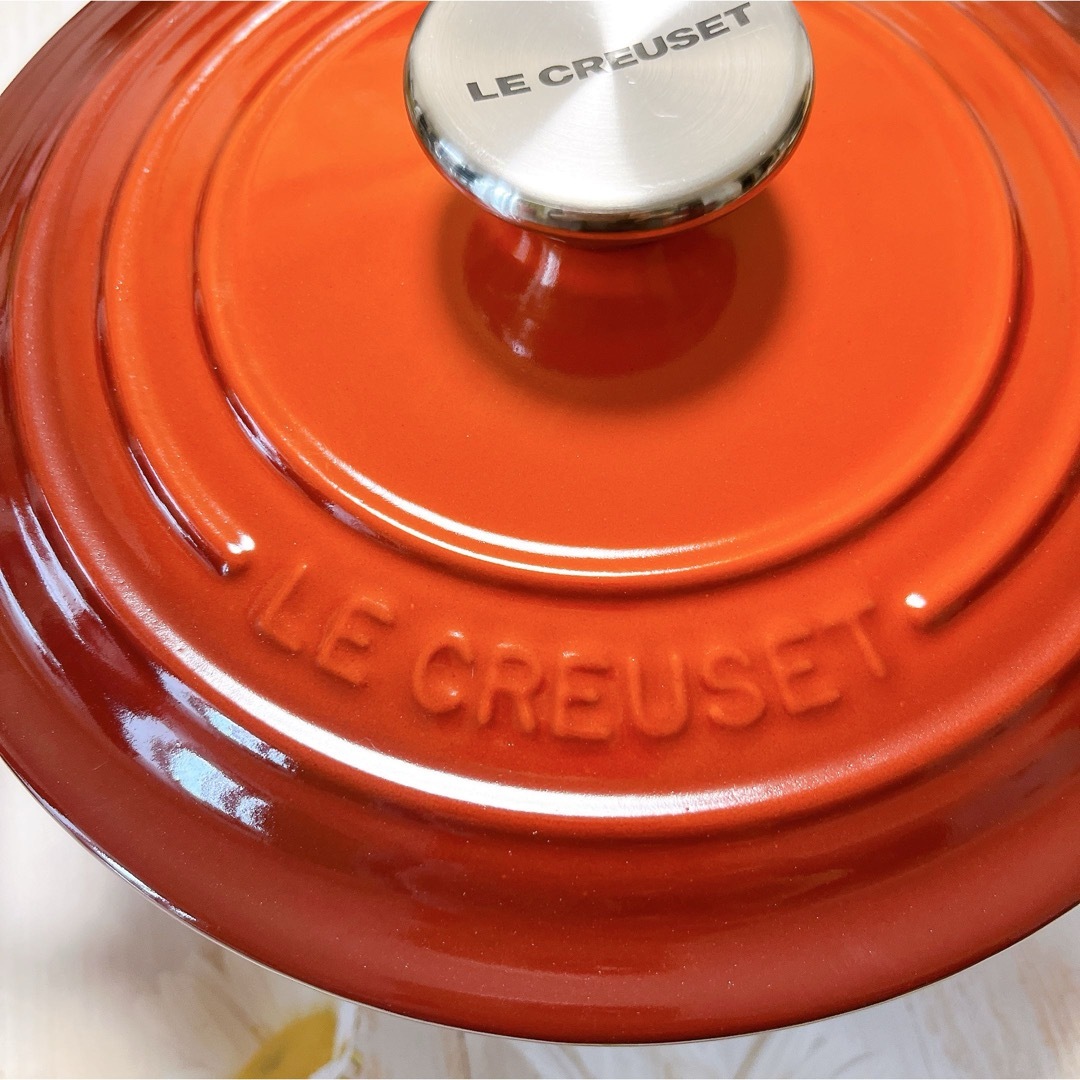 LE CREUSET - ♡ルクルーゼ ココットロンド カイエン レッド 20cm 両手