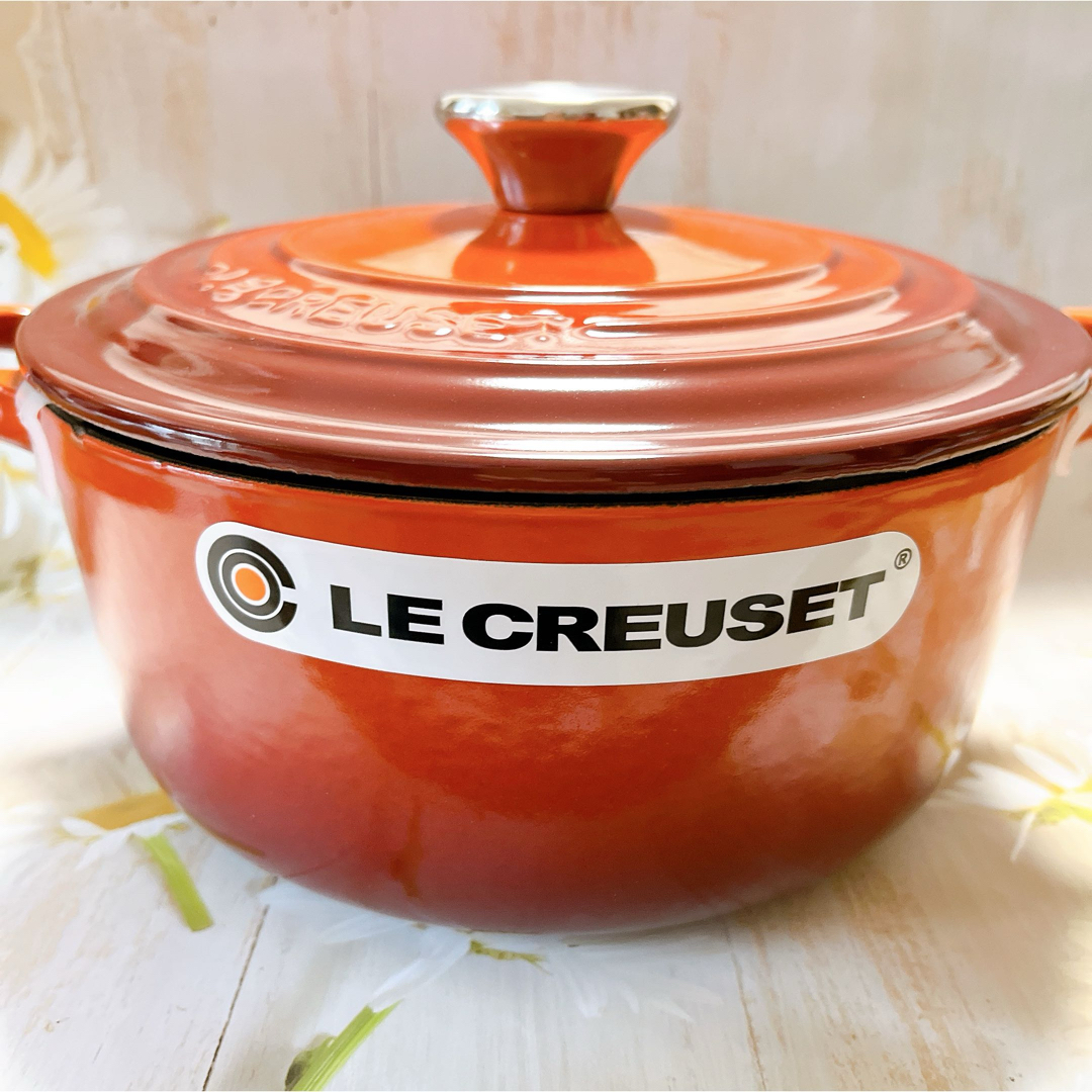 LE CREUSET - ♡ルクルーゼ ココットロンド カイエン レッド 20cm 両手