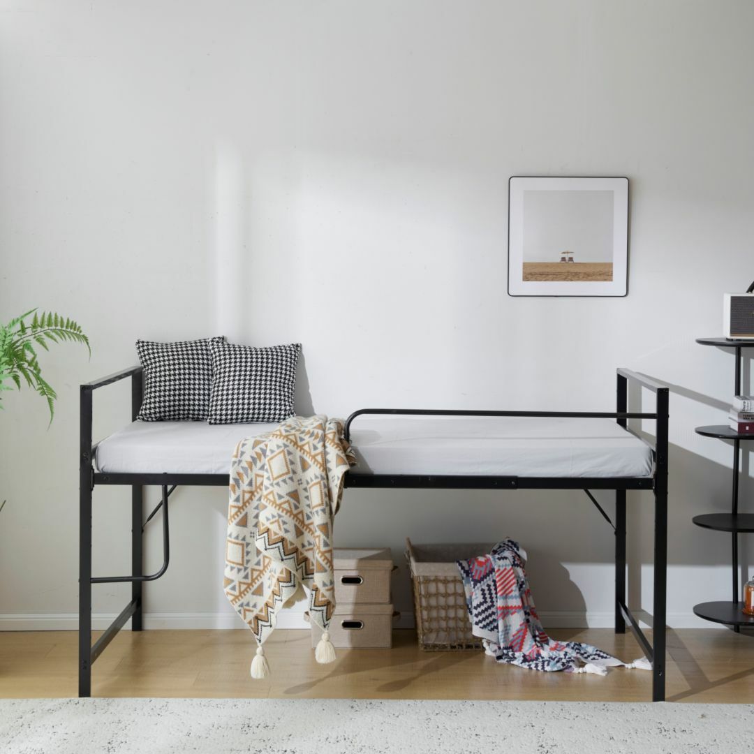 赤字セール！【高さ調整出来る】ロフトベッド （S）収納 一人暮らし