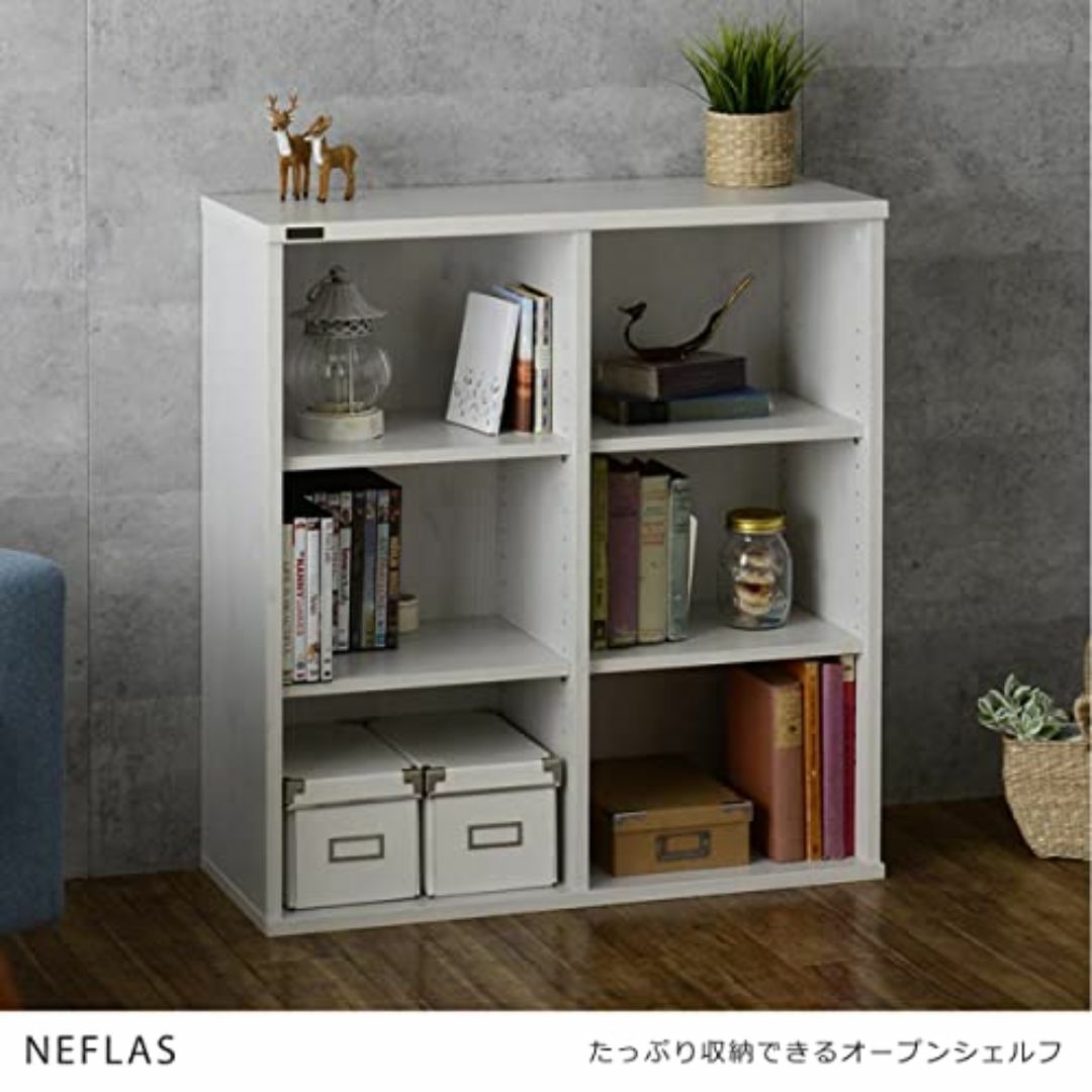 数量限定】佐藤産業 NEFLAS オープンシェルフ 幅75cm 奥行30cm の通販