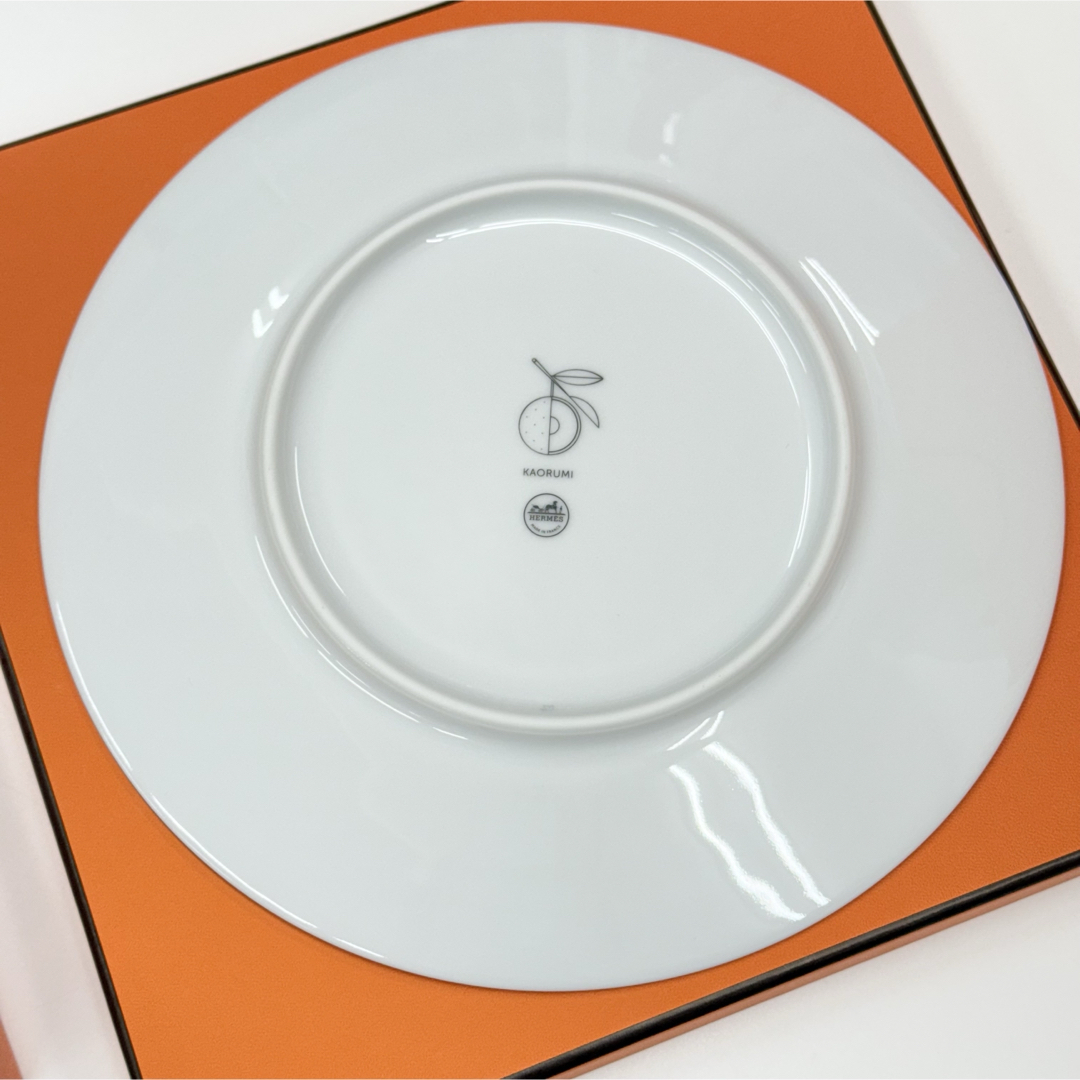 HERMES - 新品未使用品 エルメス デザートプレート 〈カオルミ〉 桃の